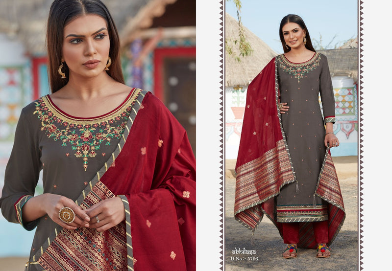Kessi Fabrics Rajgharana Vol 2 Jam Silk Khatli Work Designer Salwar Kameez