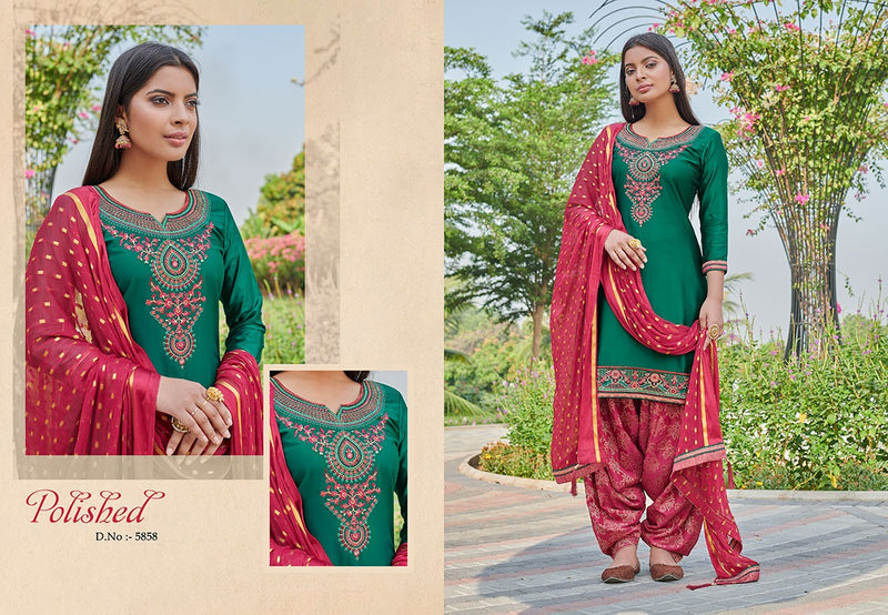 Kessi Fabrics Shangar By Patiyala House Vol 20 Jam Silk Embroidery Work Salwar Kameez