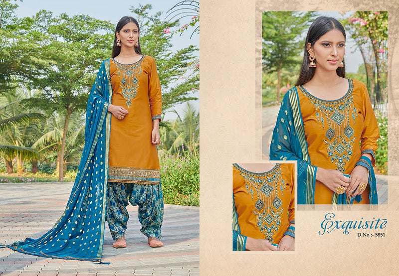 Kessi Fabrics Shangar By Patiyala House Vol 20 Jam Silk Embroidery Work Salwar Kameez