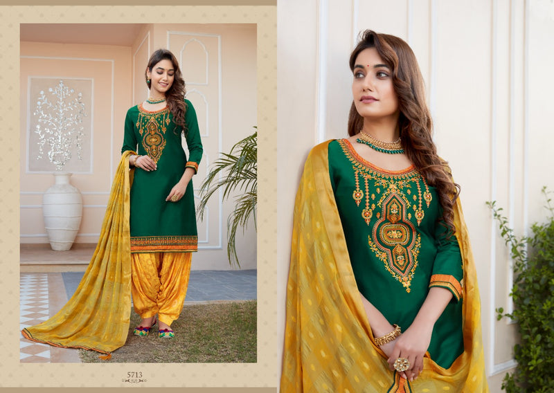 Kessi Fabrics Shangar Vol 19 Jam Silk Embroidery Work Salwar Kameez