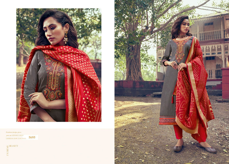 Kessi Fabrics Virasat Vol 7 Jam Silk Khatli Work Designer Salwar Suits