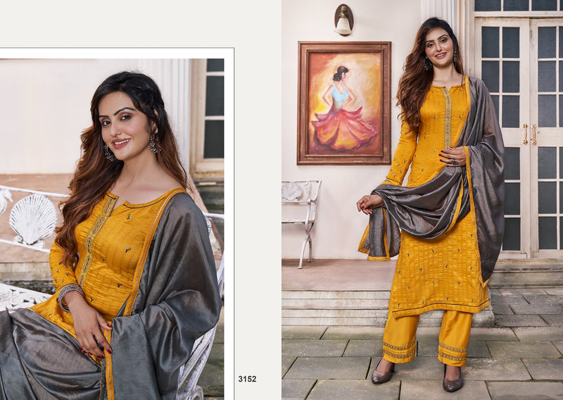 Kessi Rangoon Sigma Embroidery Silk Salwar Suit