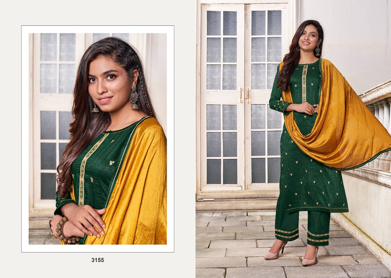 Kessi Rangoon Sigma Embroidery Silk Salwar Suit