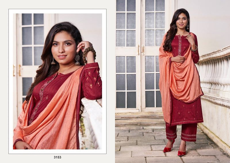 Kessi Rangoon Sigma Embroidery Silk Salwar Suit