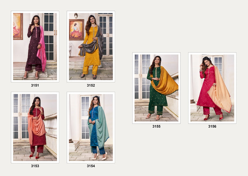 Kessi Rangoon Sigma Embroidery Silk Salwar Suit