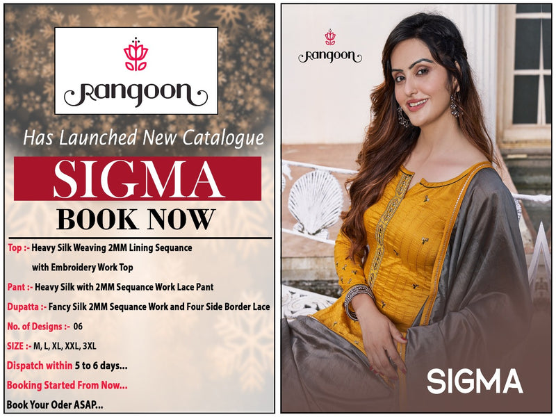 Kessi Rangoon Sigma Embroidery Silk Salwar Suit