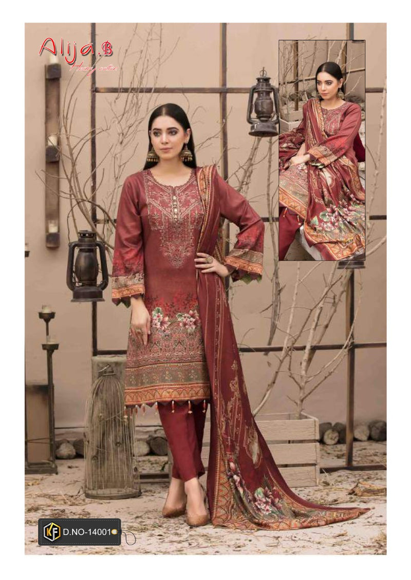 Keval Fab Alija B Vol 14 Heavy Cotton Printed Karachi Cotton Salwar Kameez