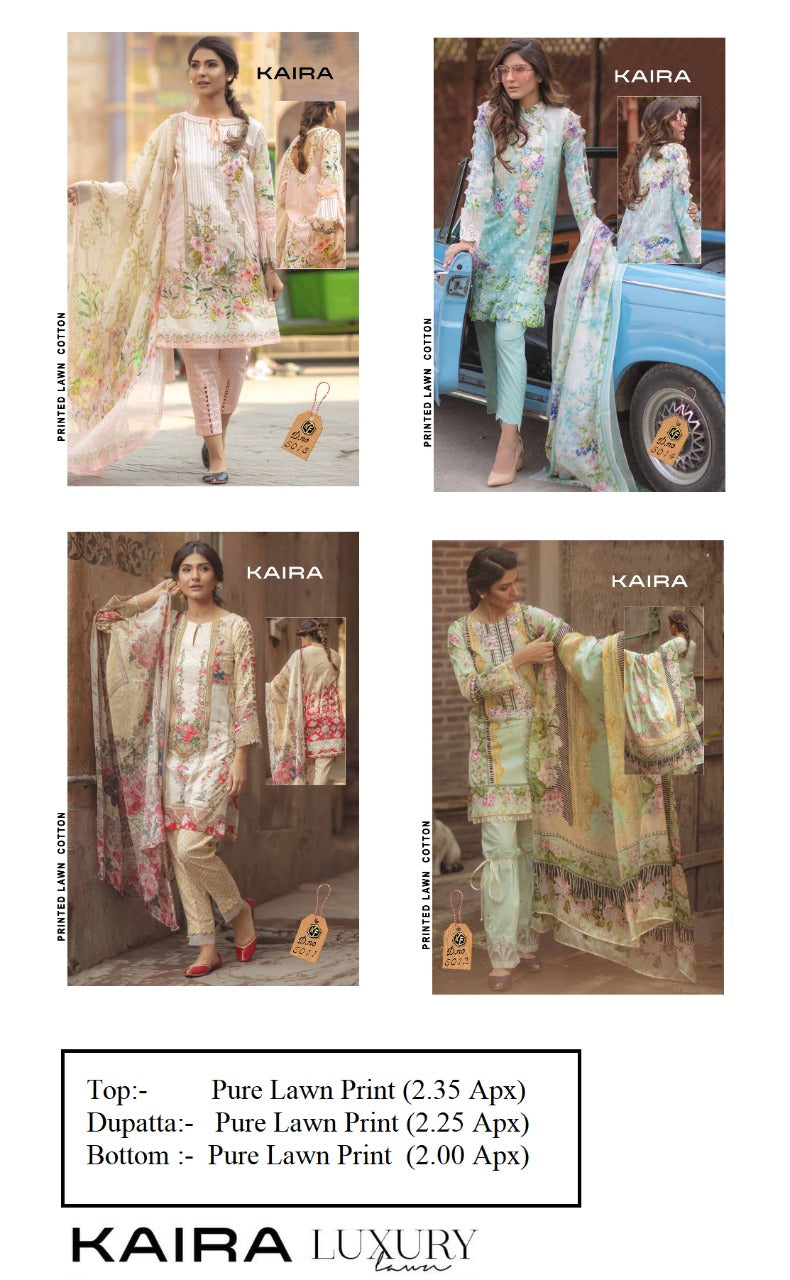 Keval Fab Kaira Luxury Lawn Cotton Pakistani Print Salwar Kameez
