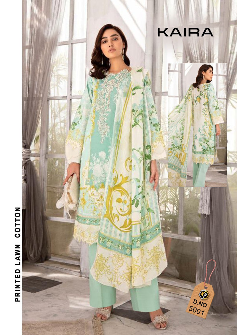 Keval Fab Launch By Kaira Luxury Lawn Vol 5 Cotton Print Exclusive Karachi Printed Pakistani Style Salwar Kameez