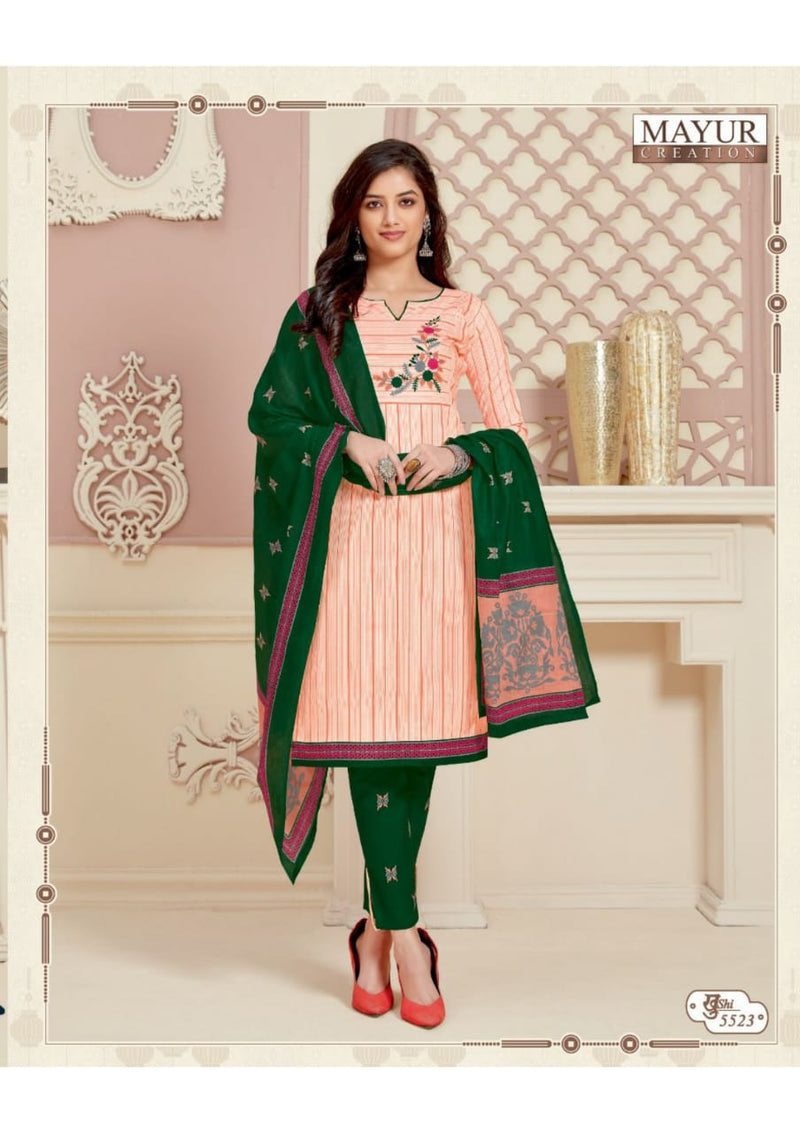 Mayur Creation Khushi Vol 55 Pure Cotton Dailywear Salwar Suits