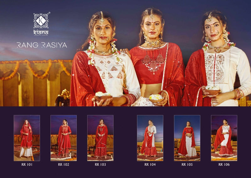 Kiana Rang Rasiya Muslin Embroidery Work Extra Gota Patti Salwar Suit