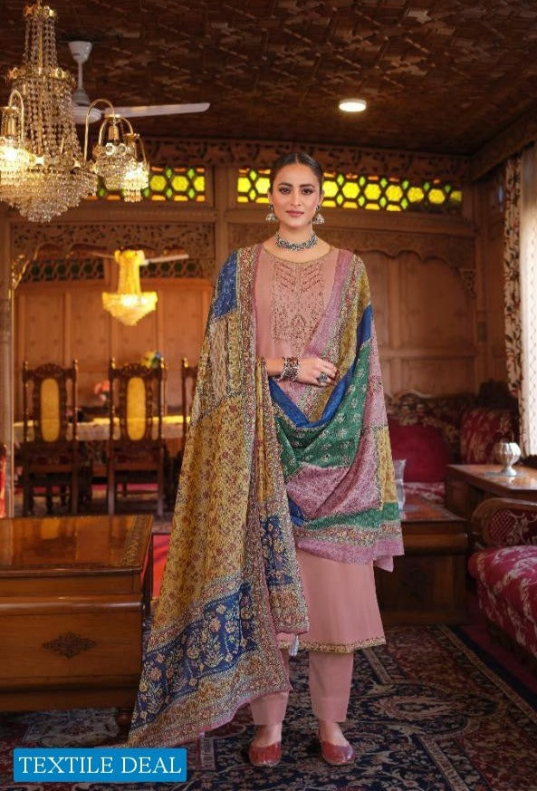 Kilory Trends Daisy Printed Jam Sattin Designer Salwar Suits