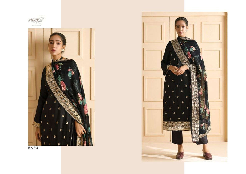 Kimora Heer Bageecha Russain Silk With Embroidery Work Designer Salwar Suit