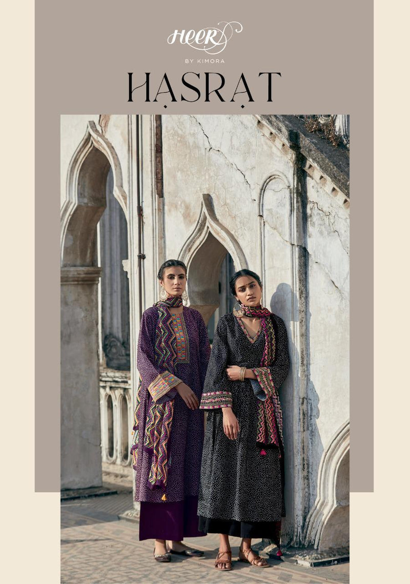 Kimora Hasrat Pure Cotton Embroidery Work Designer Wear Salwar Suits