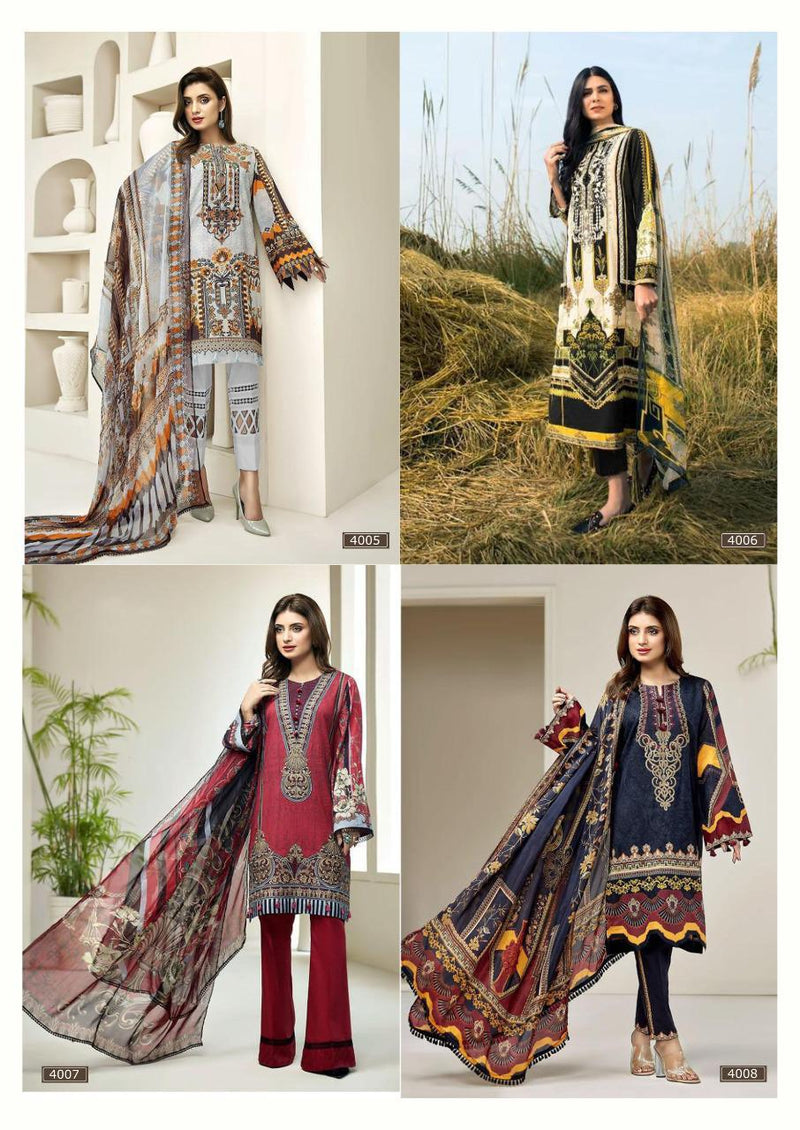 King Of Cotton Asifa Nabeel Lawn Collection Vol 4 Dress Material Salwar Suits