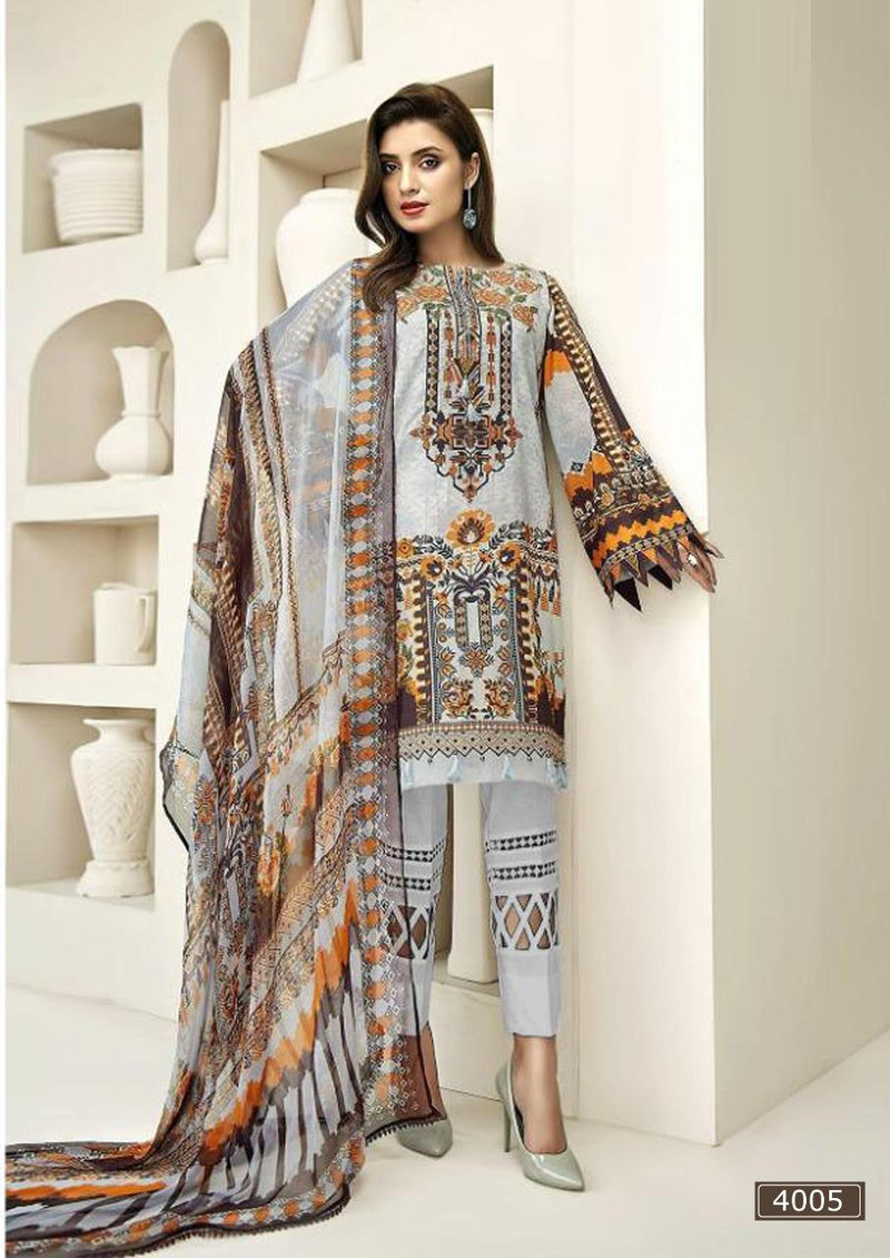 King Of Cotton Asifa Nabeel Lawn Collection Vol 4 Dress Material Salwar Suits