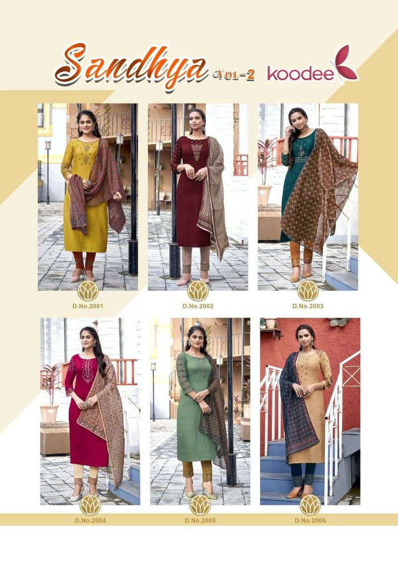 Kodee Sandhya Vol 2 Fancy Pure Nylon Fancy Salwar Suit