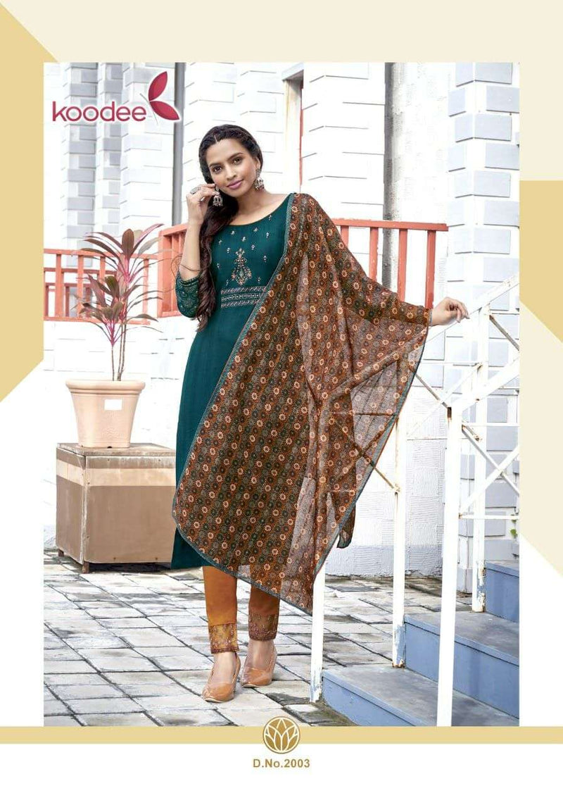 Kodee Sandhya Vol 2 Fancy Pure Nylon Fancy Salwar Suit