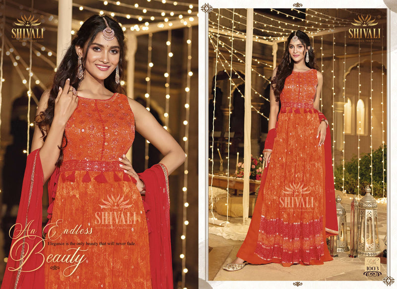Shivali Laila Fancy With Beautiful Embroidery Work Stylish Designer Festival Wear Fancy Long Kurti