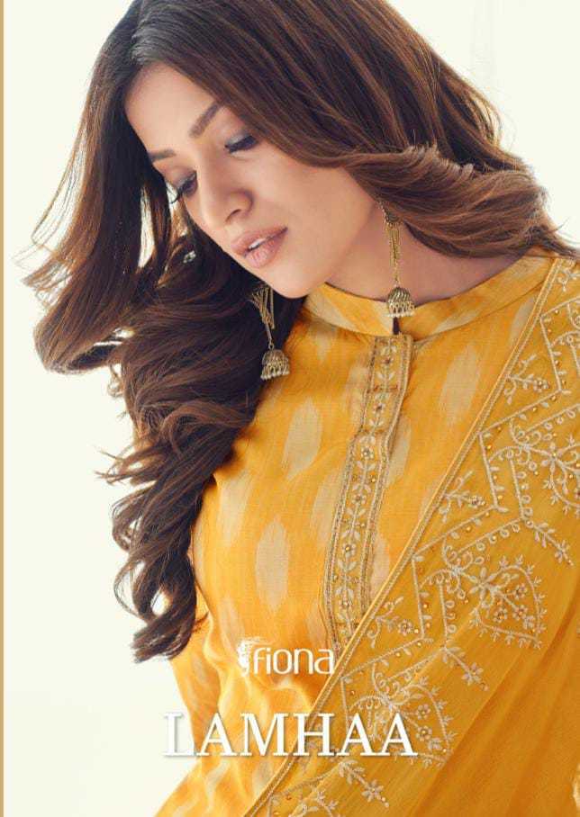 Fiona Lamhaa Muslin Digital Printed Party Wear Salwar Suits With Embroidery Work