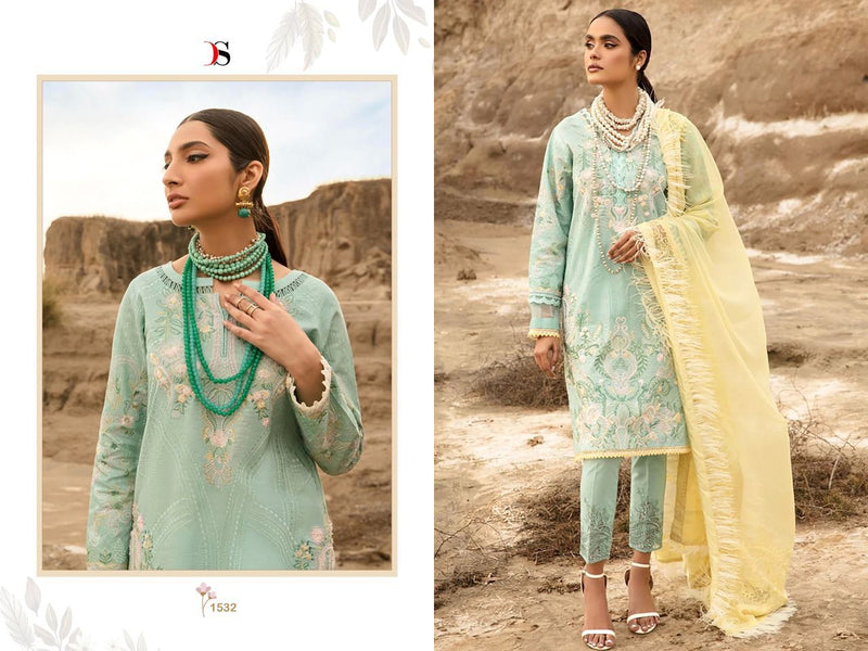 Deepsy Suits Lawankari 22 2 Cotton Embroidered Pakistani Style Party Wear Salwar Suits