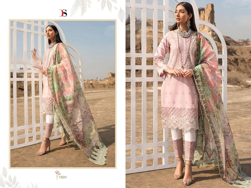 Deepsy Suits Lawankari 22 2 Cotton Embroidered Pakistani Style Party Wear Salwar Suits