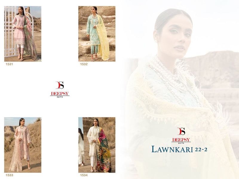 Deepsy Suits Lawankari 22 2 Cotton Embroidered Pakistani Style Party Wear Salwar Suits