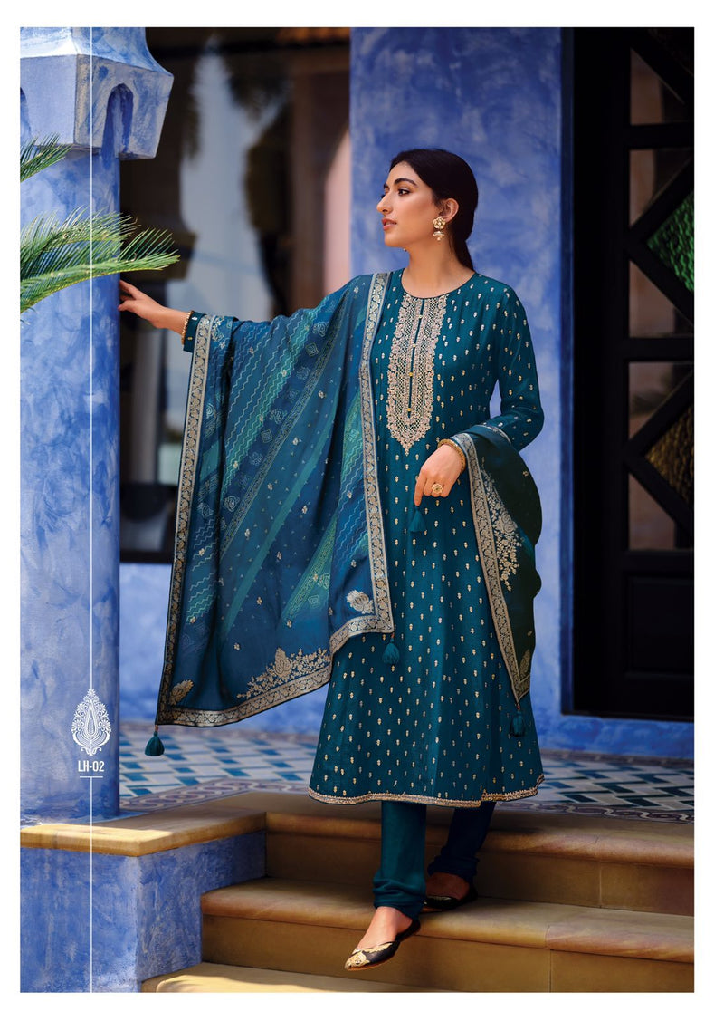 Varsha Leher Viscose With Heavy Embroidery Party Wear Salwar Kameez