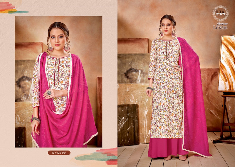 Harshit Fashion Libaas Rayon With Printed Work Stylish Designer Stylish Designer Fancy Salwar Kameez