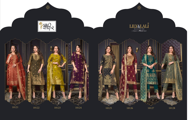 Lily & Lali Silk Kari Vol 2 Jacquard With Embroidery Work Stylish Designer Festive Wear Kurti