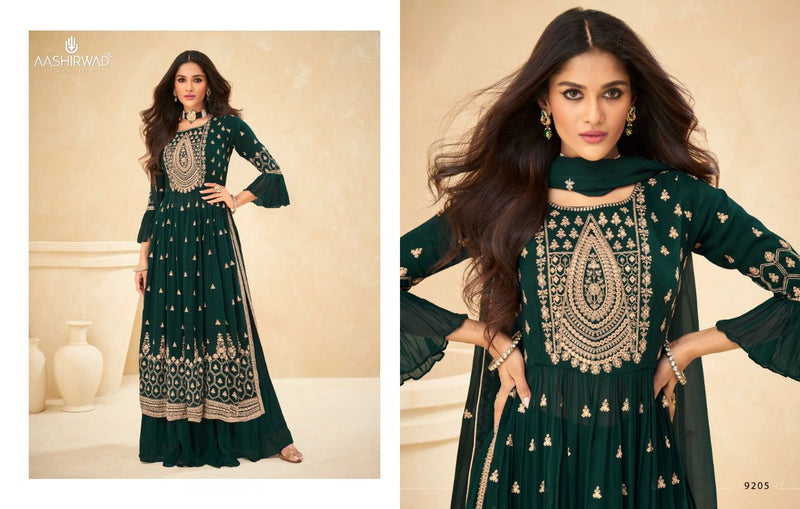 Aashirwad Creation Lime Light Heavy Designer Wedding Wear Salwar Suits