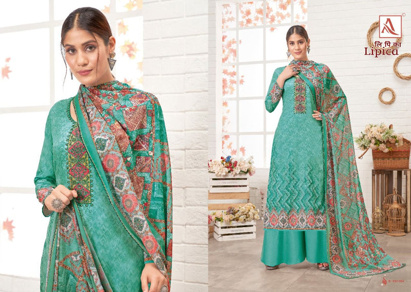 Alok Suits Lipica French Crape Digital Printed Festive Wear Salwar Suits