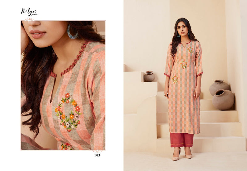 Lt Nitya Inaya Vol 3 Cotton Designer Kurti With Botton Collection