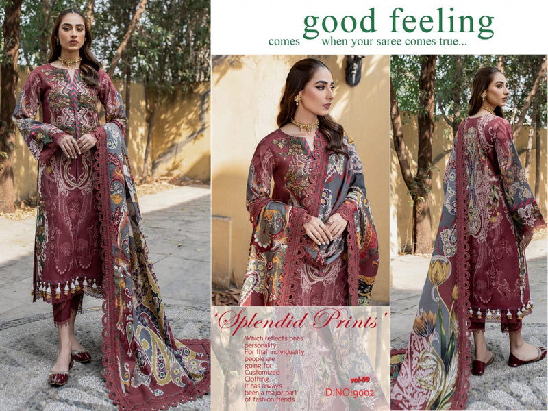 Agha Noor Luxury Law Collection Vol 9 Lawn Cotton Printed Designer Salwar Kameez