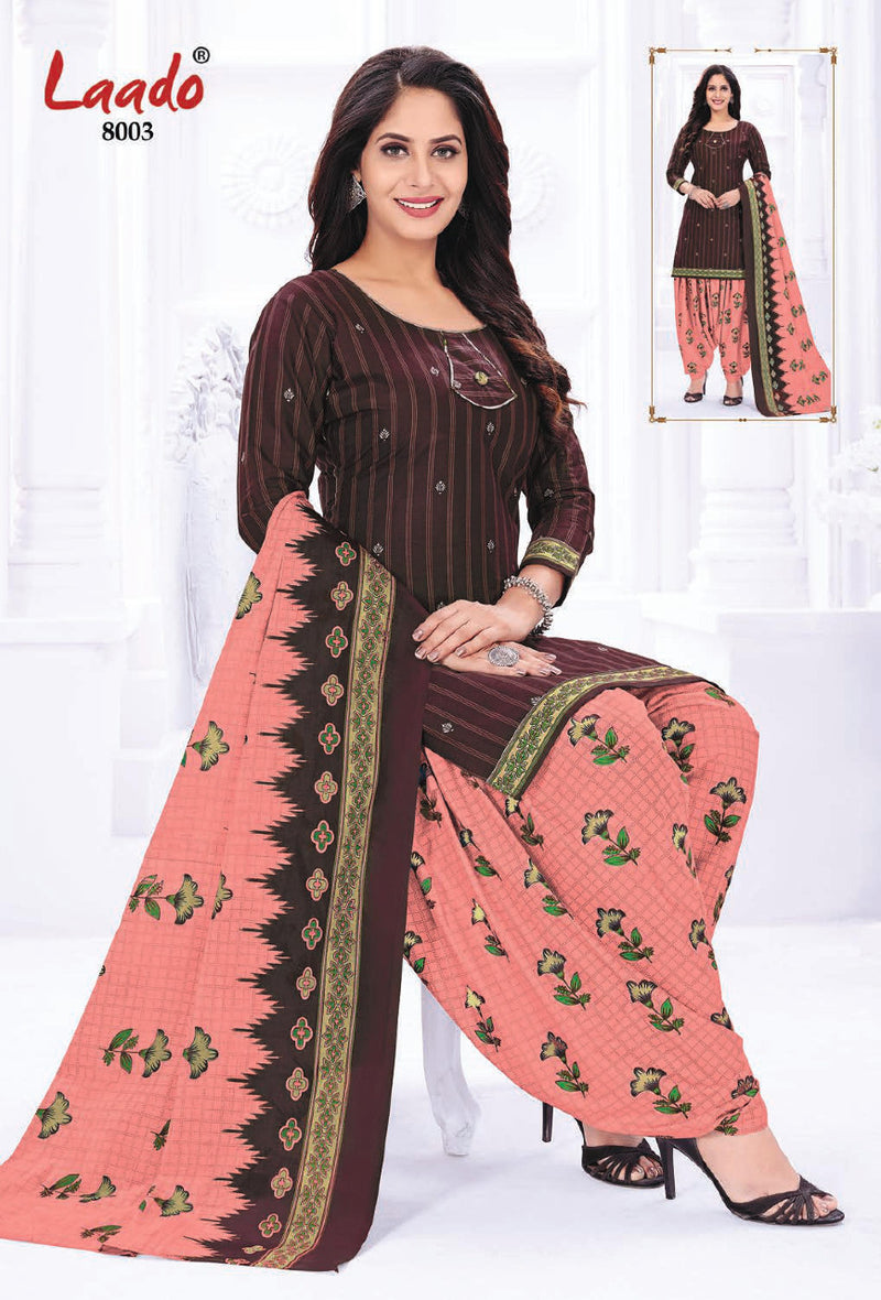 Laado Presents Priti Patiyala Vol 8 Pure Cotton Casual Wear Salwar Suit