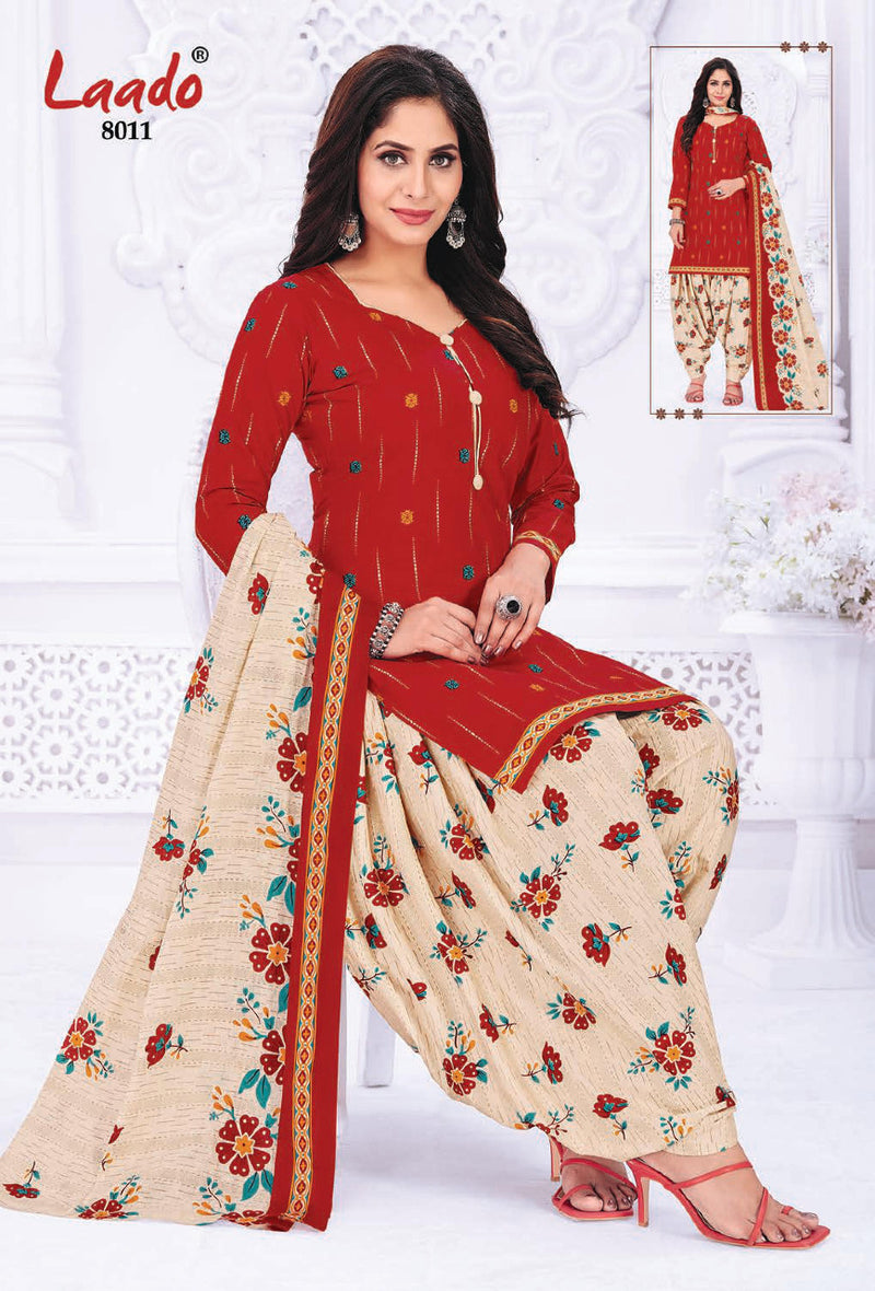 Laado Presents Priti Patiyala Vol 8 Pure Cotton Casual Wear Salwar Suit