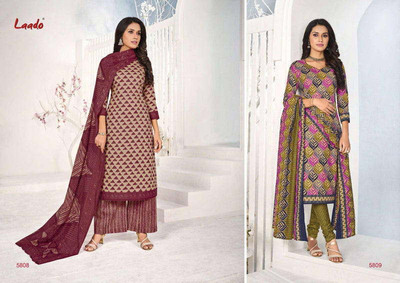 Laado Vol 58 Pure Cotton Heavy Printed Designer Material Summer Wear Patiyala Style Salwar Suit