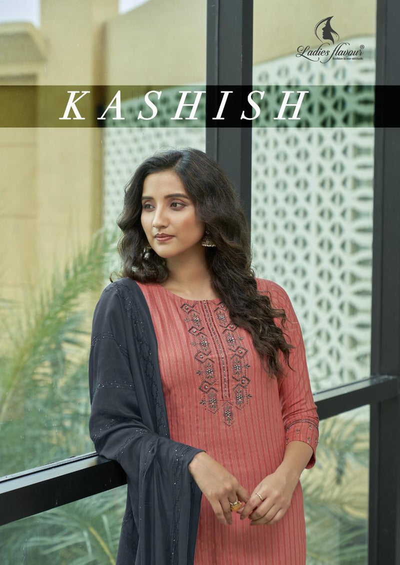 Ladies Flavour Kashish Pure Rayon Weaving Embroidery Work Kurti