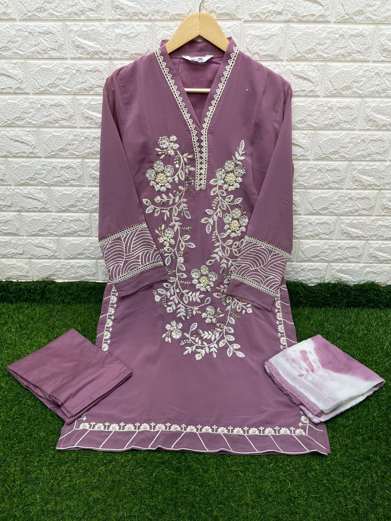 Laxuria Dno 1249 Fox Georgette Heavy Embroidered Work Pret Kurti