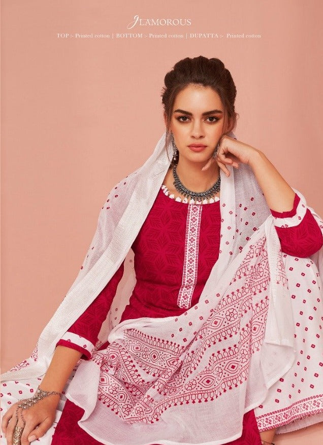 Leela Presents By Kusum Cambric Cotton Print Gorgeous Look Regular Wear Fancy Salwar Suits