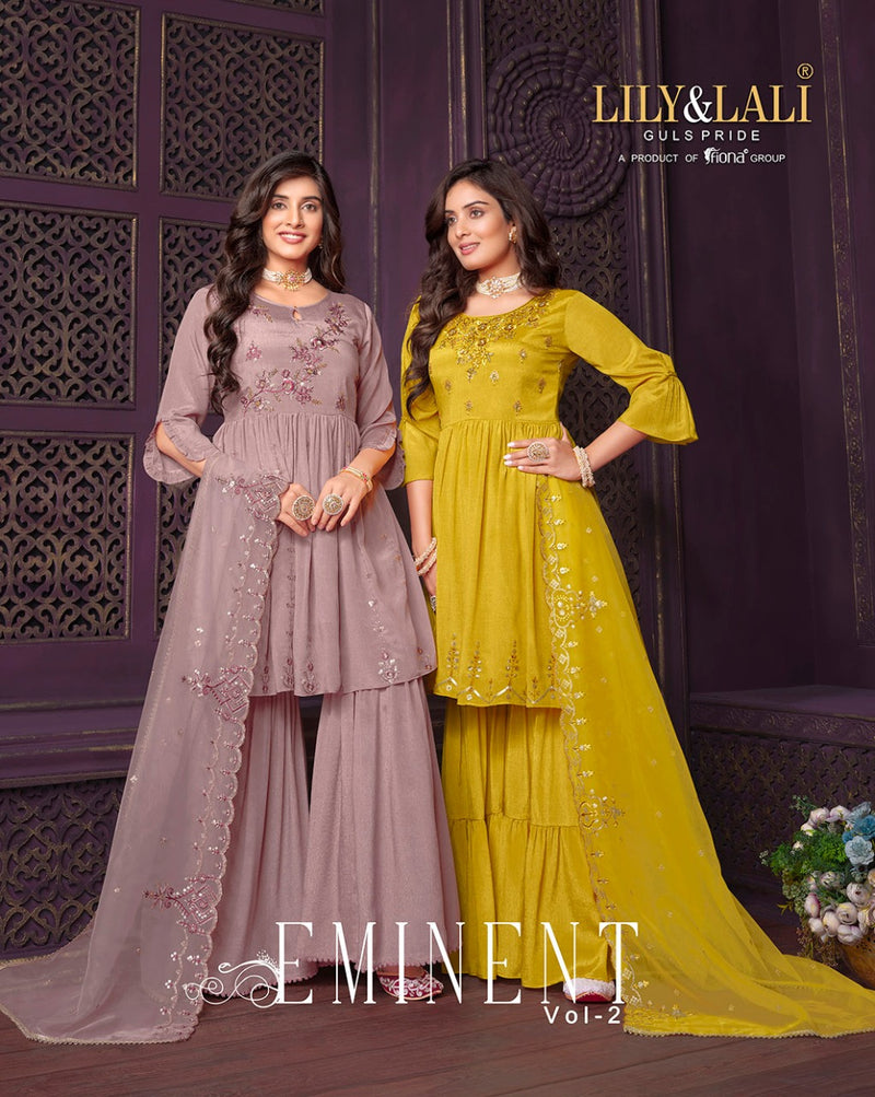 Lily And Lali Eminent Vol 2 Fancy Sequence Handwork Designer Wear Kurti