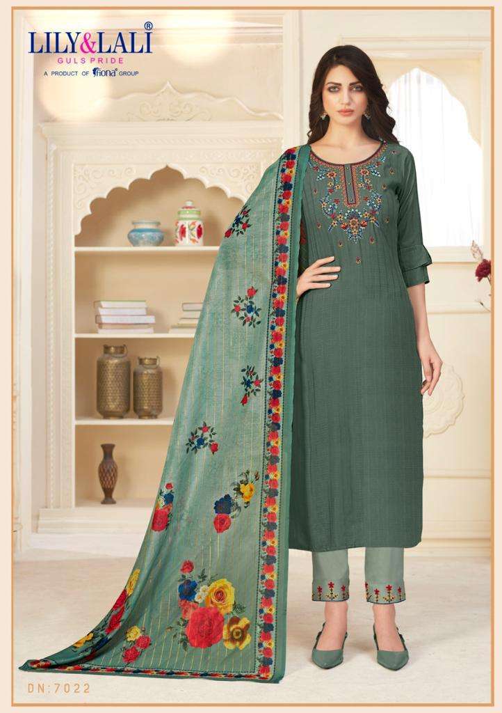 Lily And Lali Launch By Mahira Viscose With Embroidery Handwork Designer Casual Wear Salwar Suits
