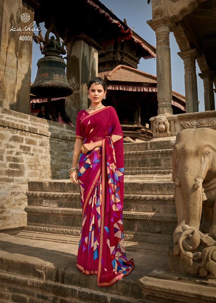 Lt Fabrics Virasat Georgette Fancy Designer Saree