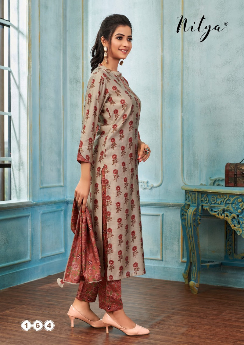 Lt Launch Nitya Pick And Choose Silk Fancy Printed Designer Exclusive Readymade Casual Wear Kurti