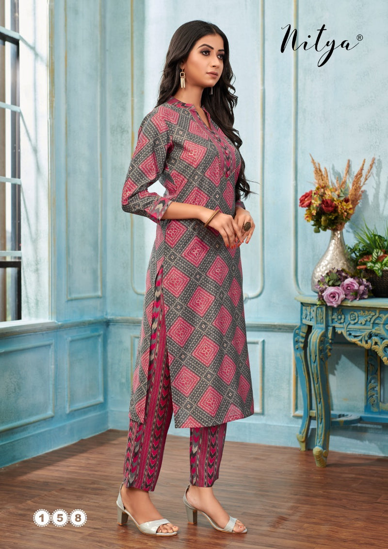 Lt Launch Nitya Pick And Choose Silk Fancy Printed Designer Exclusive Readymade Casual Wear Kurti