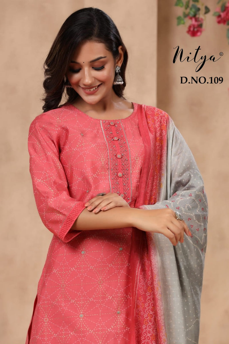 Lt Nitya 107-109 Modal Silk Kurti With Dupatta Stylish Wear Collection