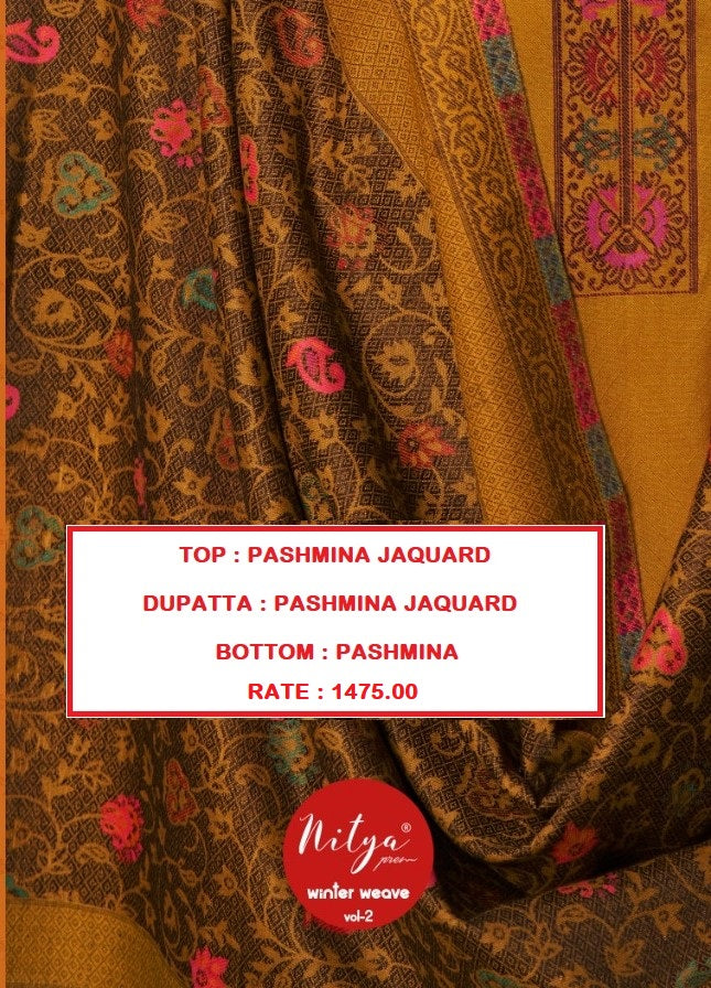 Lt Nitya Winter Beauty Vol 2 Pashmina Jacquard Winter Wear Salwar Suit