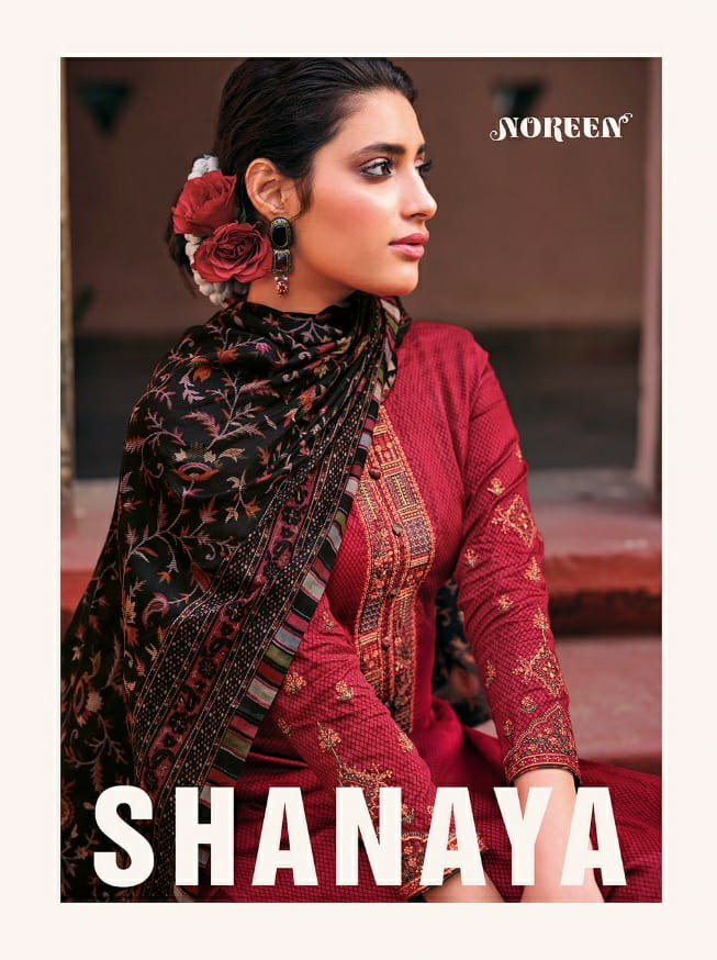 Lt Noreen Shanaya Cotton Satin Fancy Salwar Suits
