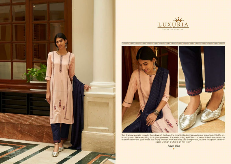 Luxuria House Of Fashion Launch By Leher Pure Viscose Exclusive Designer Party Wear Salwar Suits