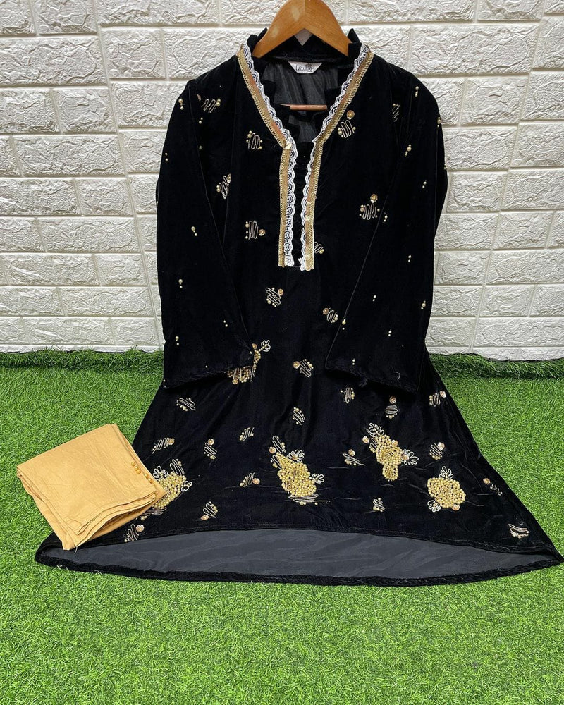 Luxury Pret Pure Velvet Stylish Pakistani Wear Readymade Pret Collection